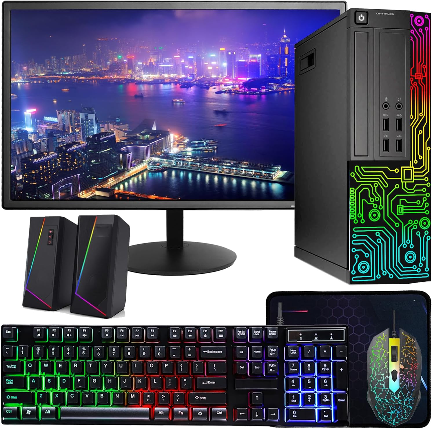 Dell OptiPlex Desktop with Intel Core i7, 16GB RAM, 512GB SSD - Ultimate Gaming Setup