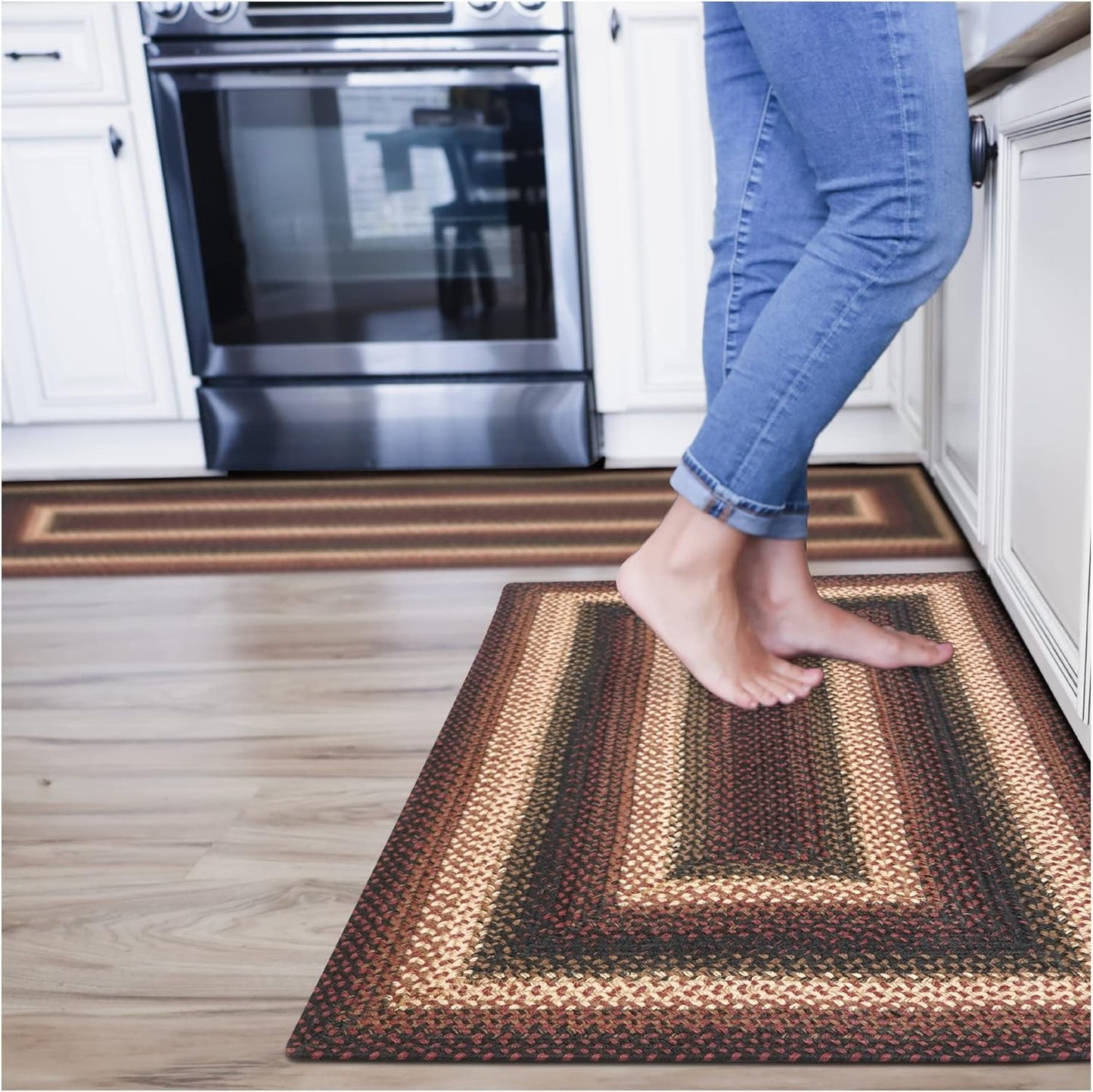 Prescott Jute Braided Rug Runner for Country Decor 22x72