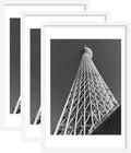 20x30 Frame Set of 3 Poster Frames with Mat - Clean White Display