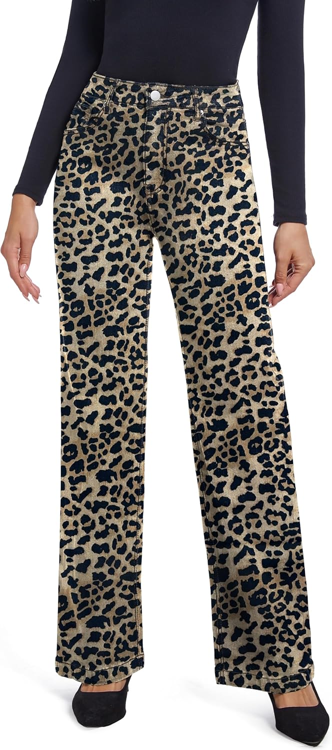 Women's High Waisted Black Pull On Jeans for Casual Style