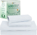 Printed Striped Queen Sheets - Luxury 600 Thread Count Cotton Sateen