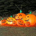 DearSun 8.0FT Long Halloween Inflatable Pumpkin Patch - Bright Yard