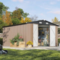Aoxun 10 x 12FT Outdoor Storage Shed for Garden and Backyard