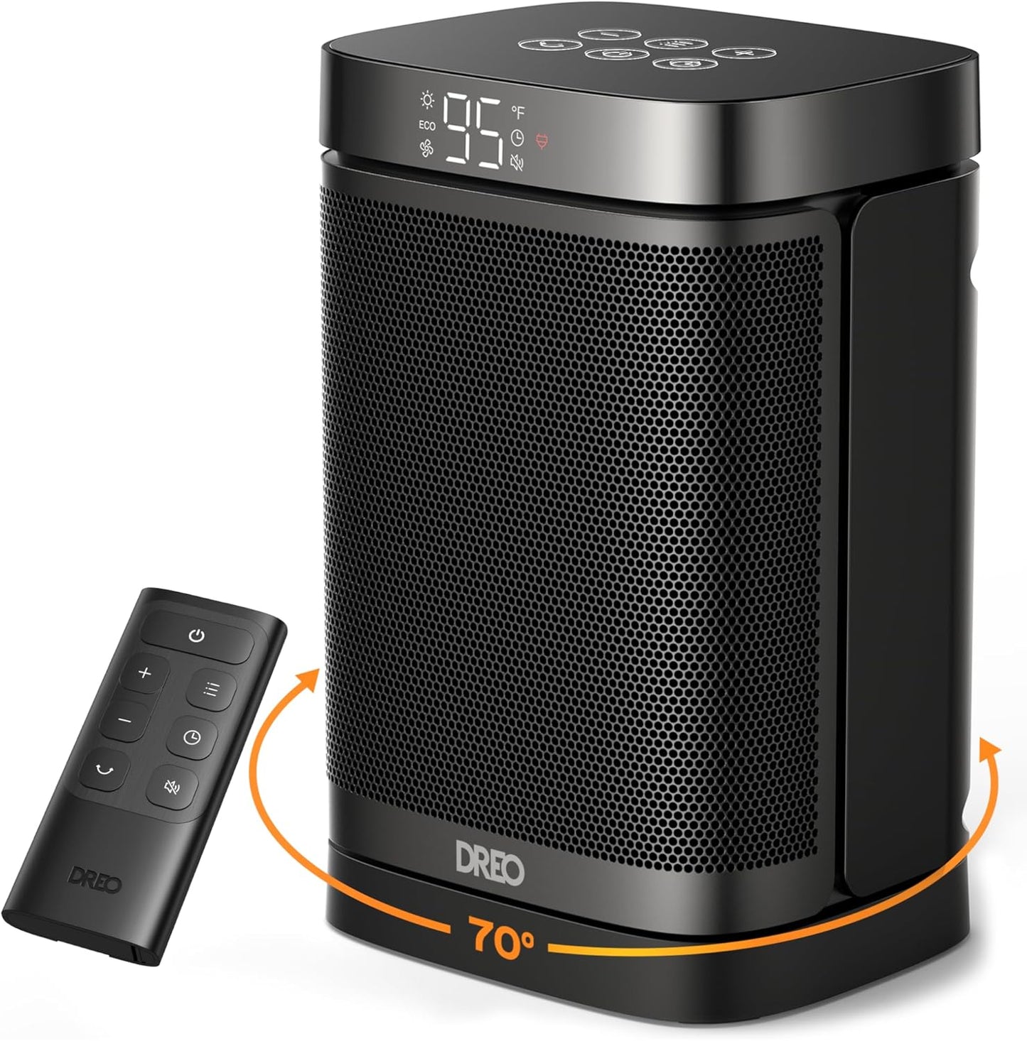 Dreo 1500W Ceramic Heater: Remote Controlled Comfort