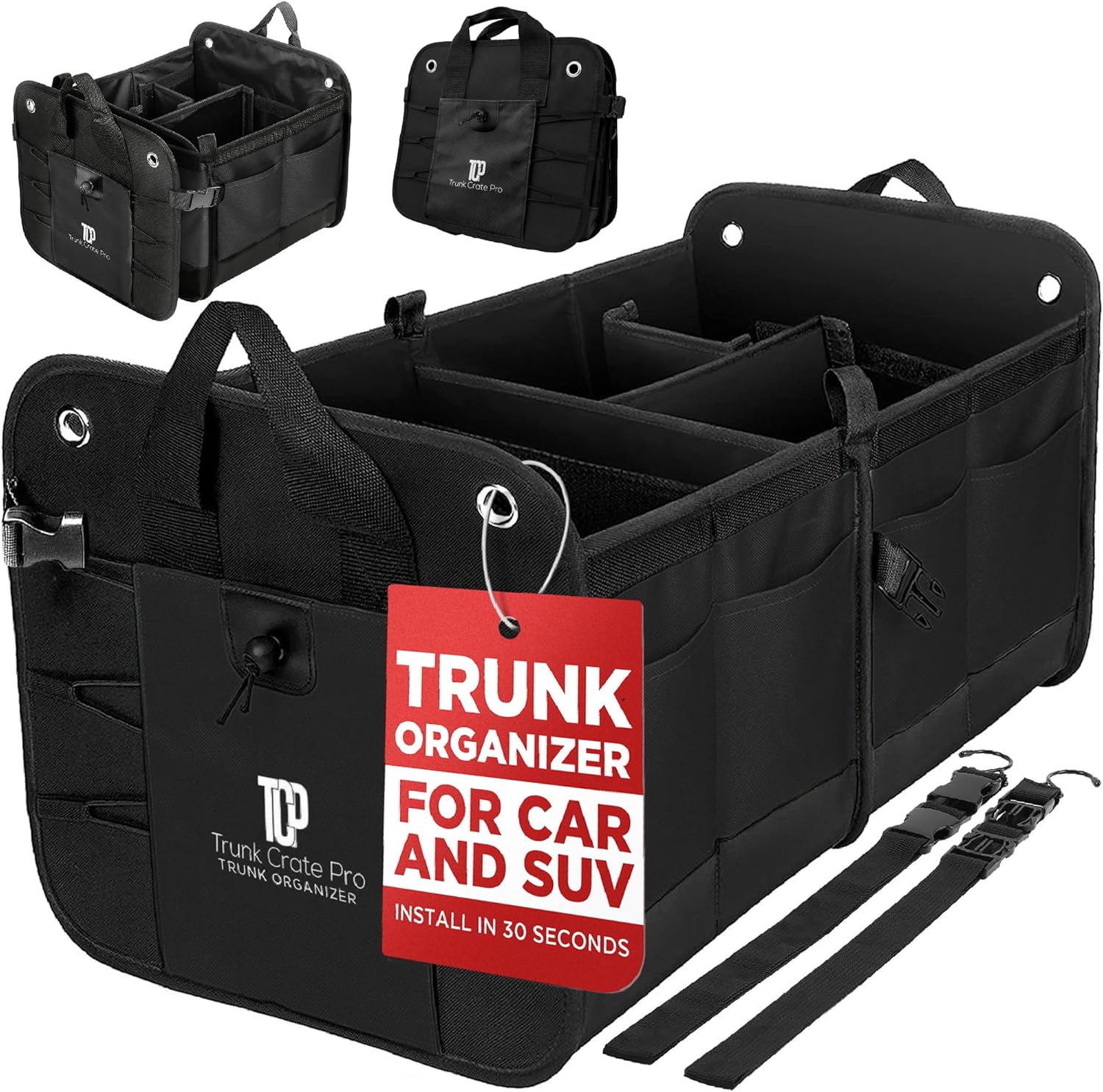 Premium Adjustable Car Trunk Organizer - Secure & Spacious!