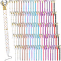 Sherr 100 Pack Big Crystal Diamond Pens Bulk Set - Colorful Bling