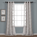 Lush Decor Sheer Gray Curtain Panels - 95 Long x 38 Wide