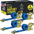DC Cargo Mall E Track Ratchet Straps 2 x 20 Pack of 4 - Heavy Duty