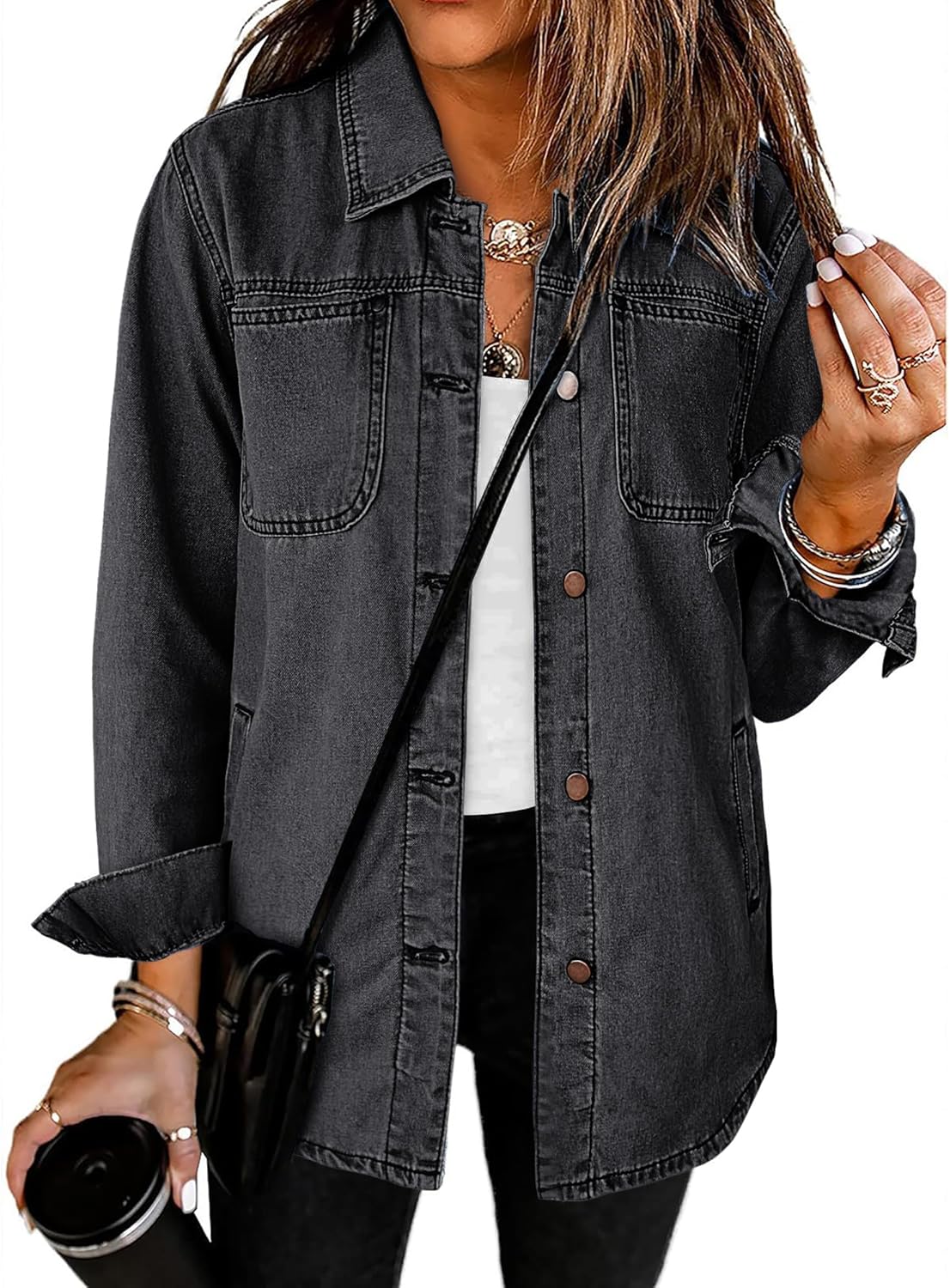 Trendy Long Sleeve Denim Jackets for Women by luvamia