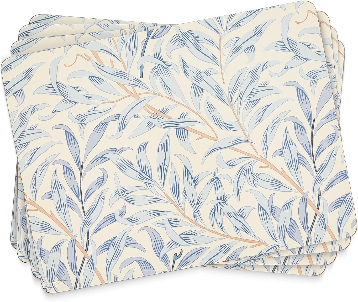 Morris & Co Willow Bough Blue Placemats Set of 4 for Dining
