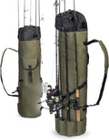 Fishing Rod Organizer Bag - Portable 5-Rod Shoulder Carry