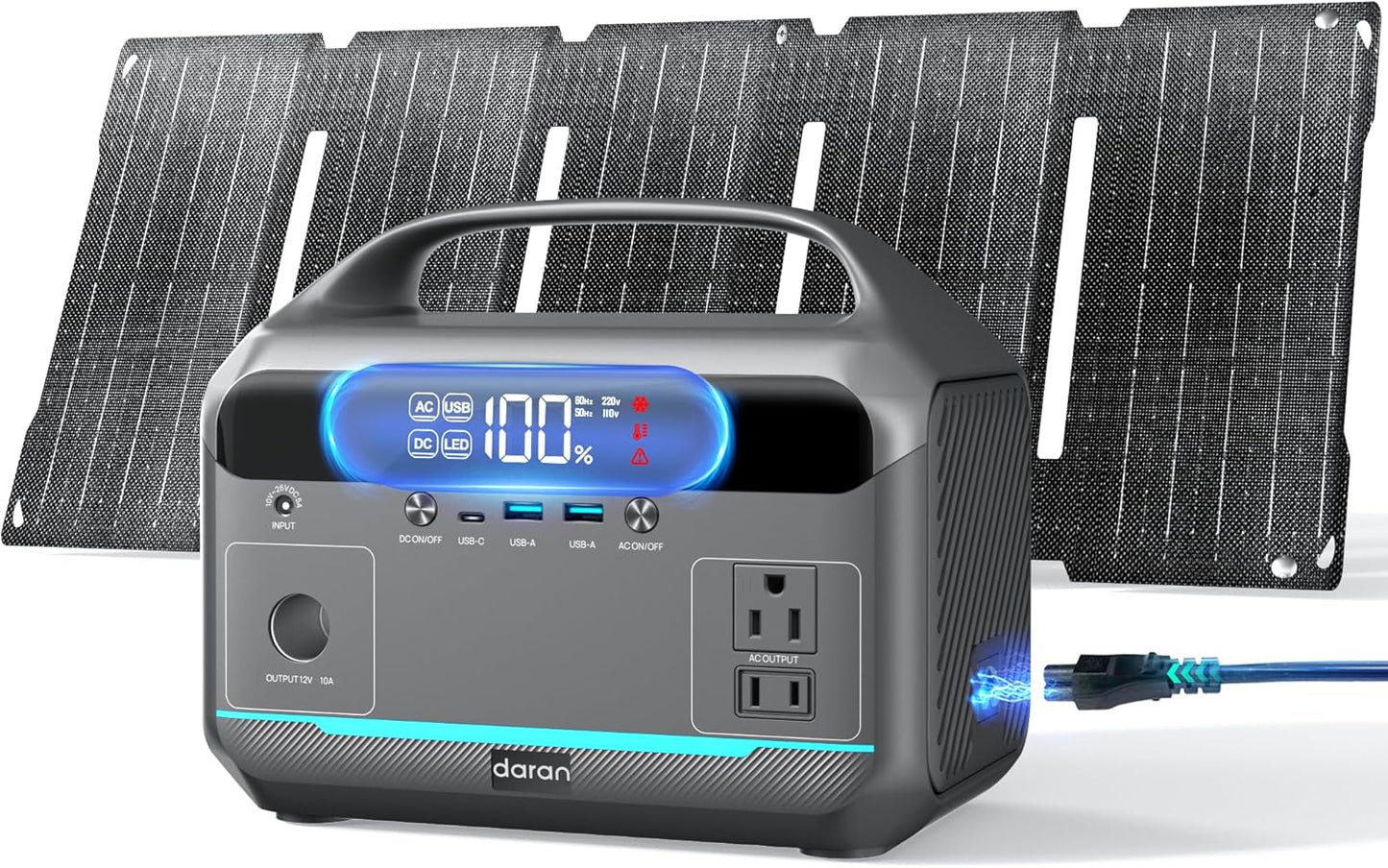 Portable Solar Generator with 600W Power: DARAN