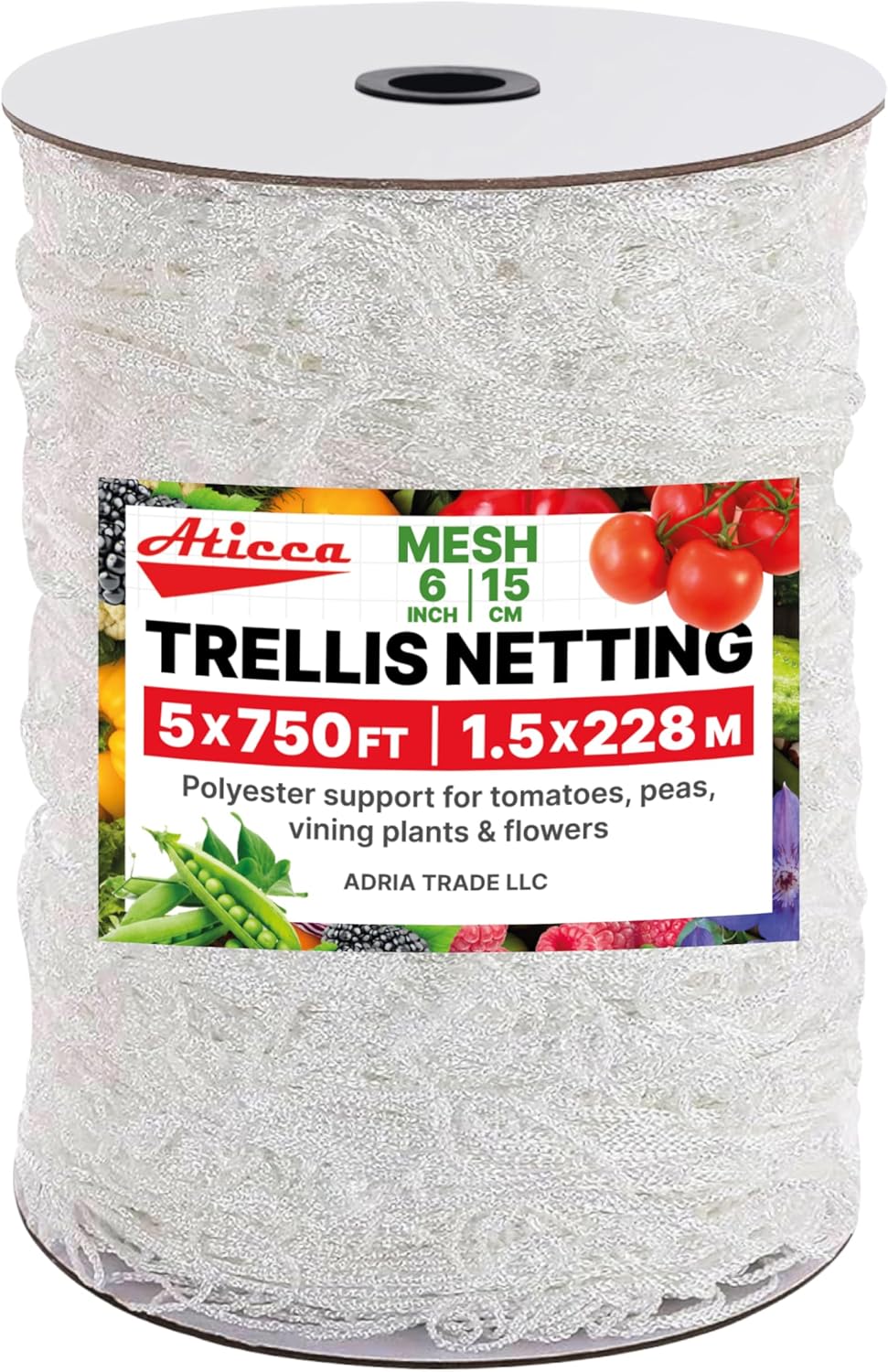 Trellis Netting 5 x 750 ft Heavy Duty Support for Climbing Plants