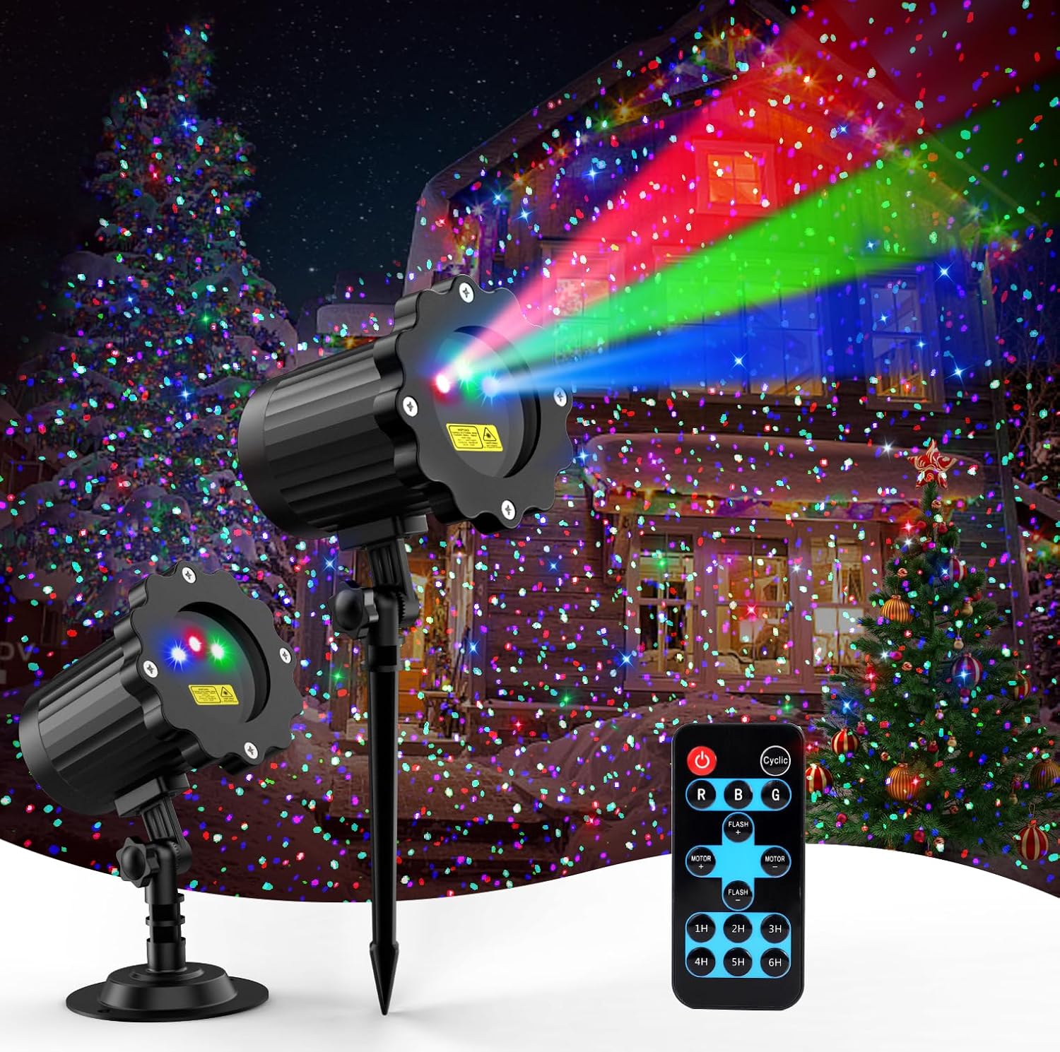 Sparkling 3 Color Firefly Laser Lights by Fimilo