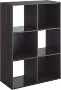 6 Cube Storage Organizer 3 Tier Stackable Bookcase - Compact Storage