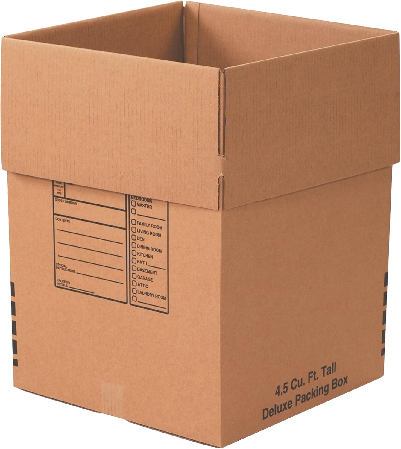 Deluxe Packing Corrugated Cardboard Box for Shipping and Moving