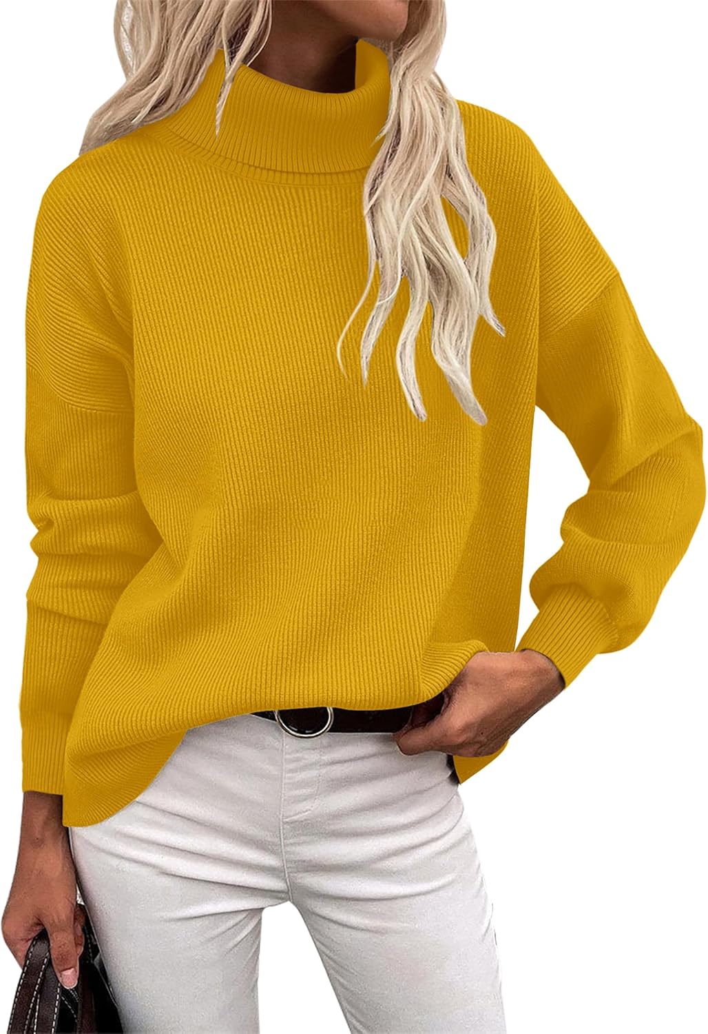 Zeagoo Women's Turtleneck Sweater for Fall Winter Fashion