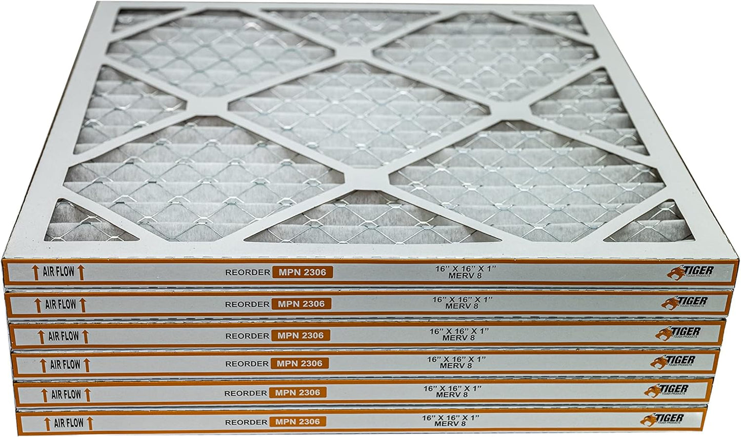 6-Pack MERV 8 Air Filters for Top HVAC Performance