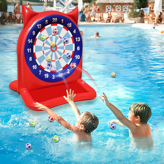 47 Inch Large Inflatable Dart Board Pool Toy for Summer Fun