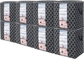 100L Storage Bags 8 Pack - Large Blanket and Bedding Organizer