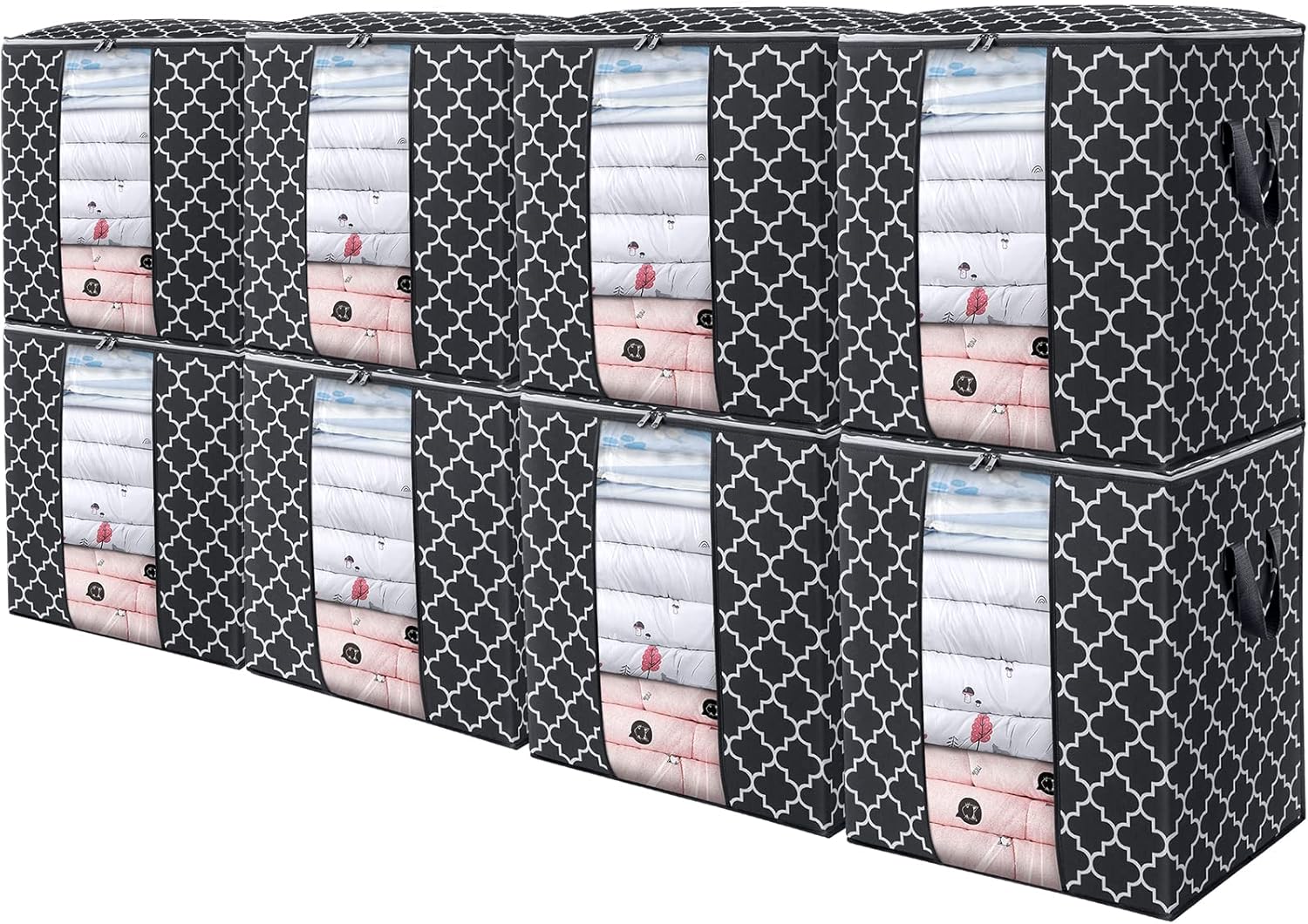 WISELIFE Storage Bags 8 Pack for Large Blanket and Clothes