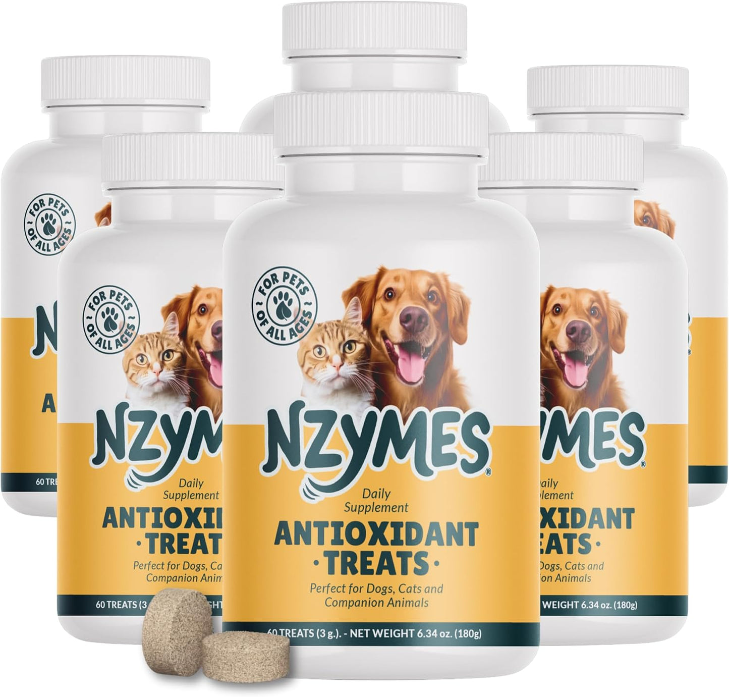 Nzymes Antioxidant Treats for Dogs - Joint and Skin Support