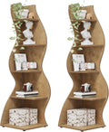 Corner Shelf 5-Tier Wall Bookshelf - Space-Saving Modern Rack