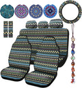 Frienda Baja 14 Pc Car Seat Covers Full Set Boho Stripe - Stylish