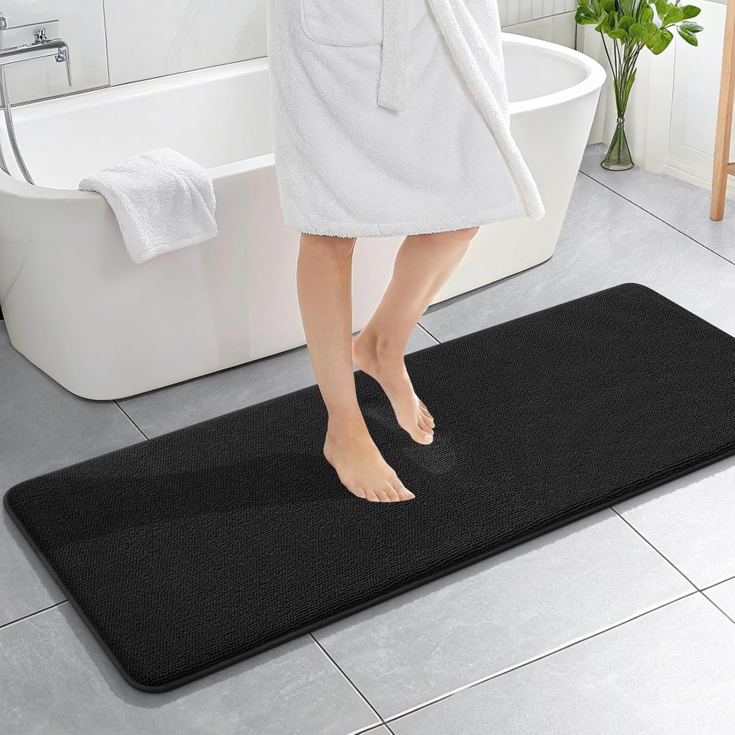 OLANLY Thick Memory Foam Bath Mat Rug for Luxurious Comfort