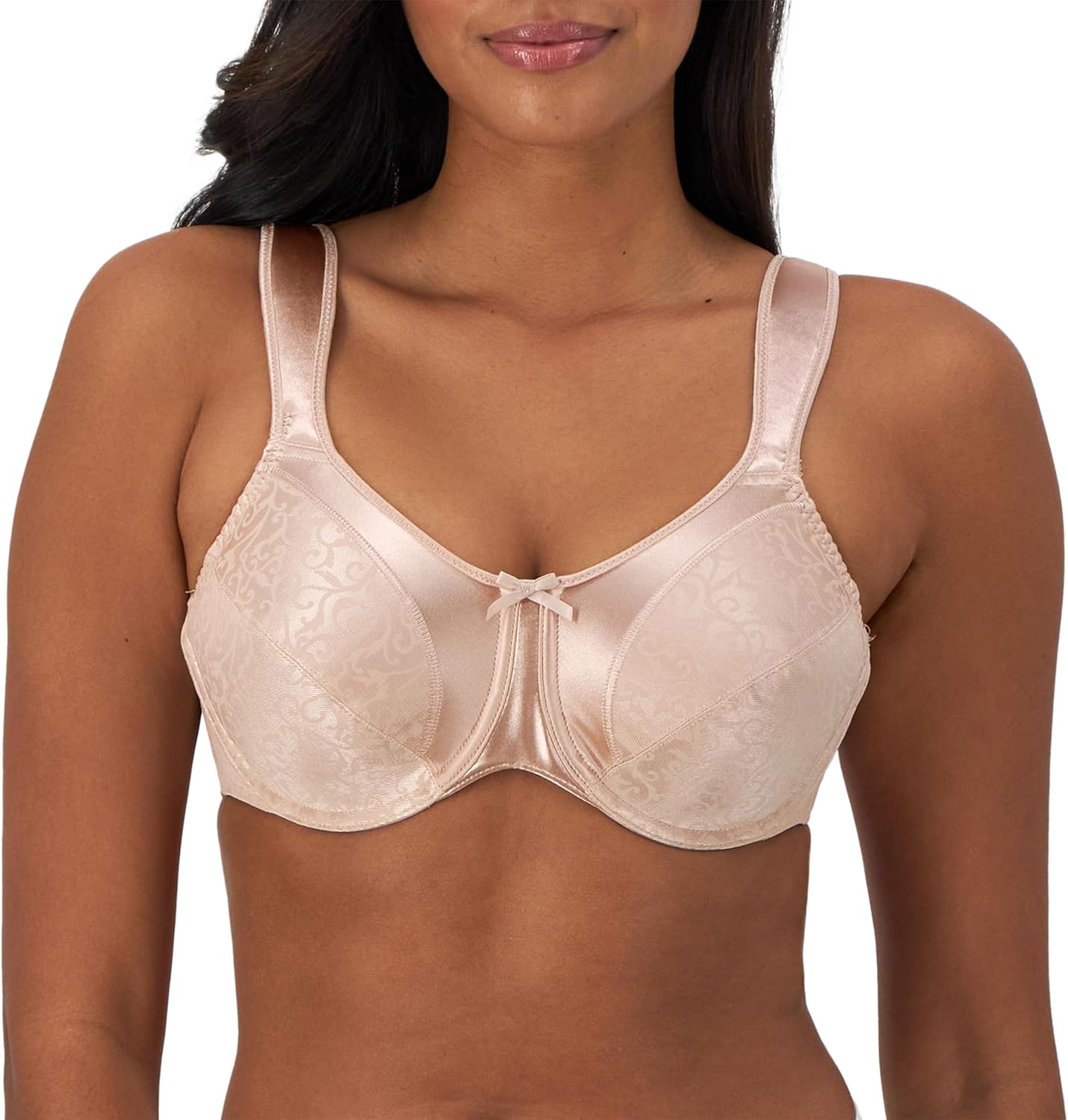 Bali Women's Satin Tracings Minimizer Underwire Bra Review