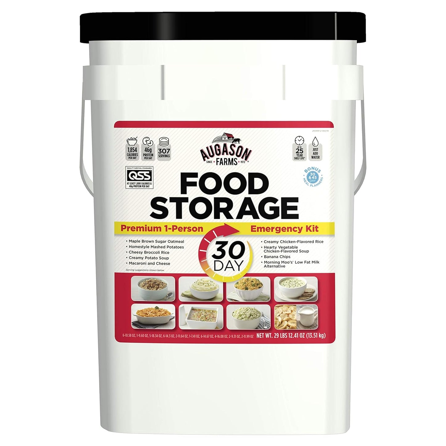Augason Farms 30-Day Emergency Food Supply: Extra Calories, 307 Servings