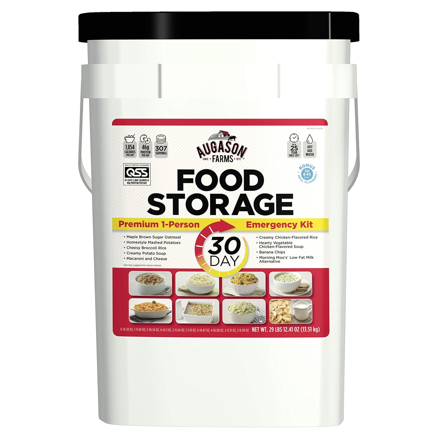 Augason Farms 30-Day Emergency Food Supply: Extra Calories, 307 Servings