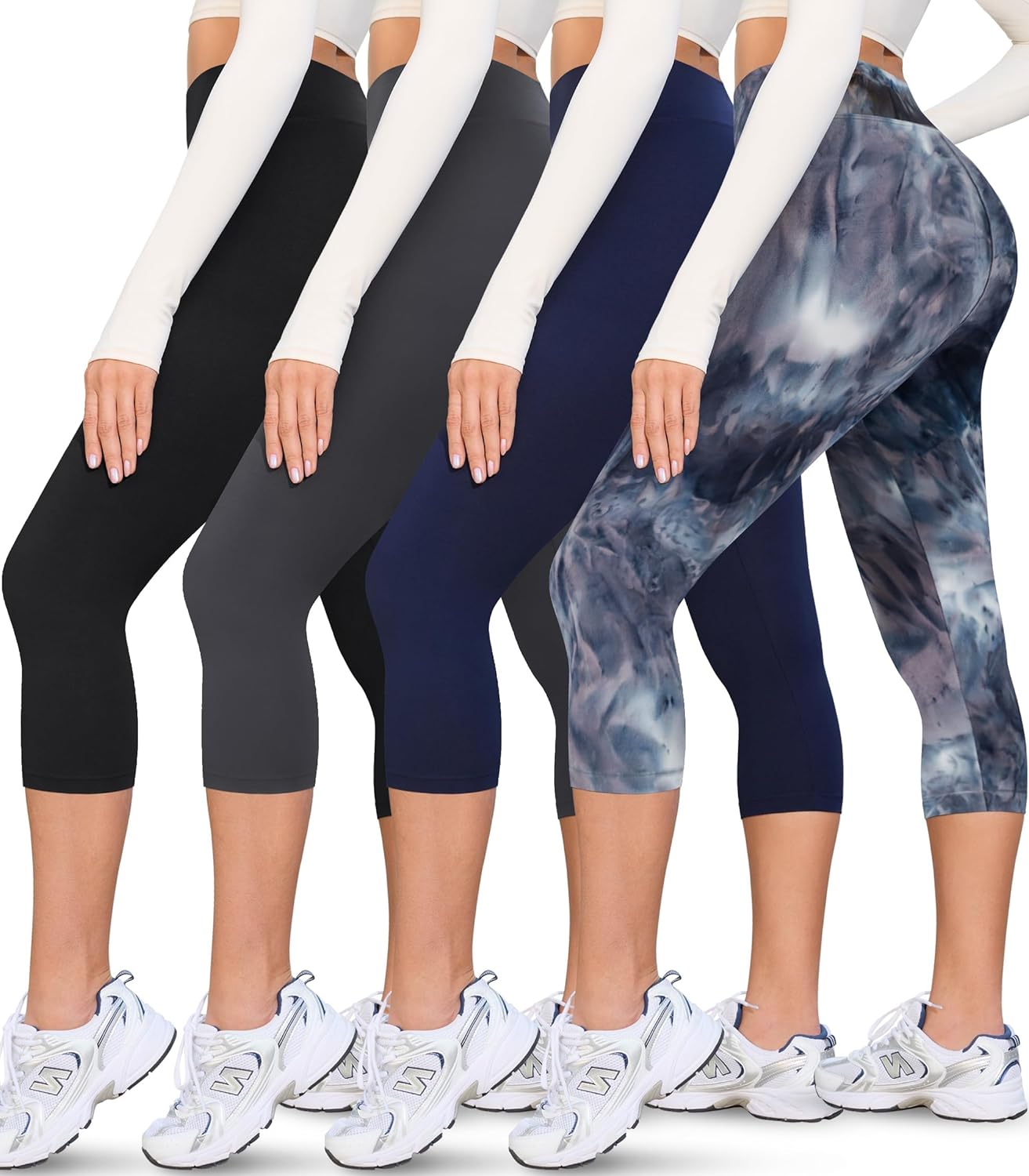 VALANDY Creamlush Capri Leggings for Women - Soft Yoga Pants