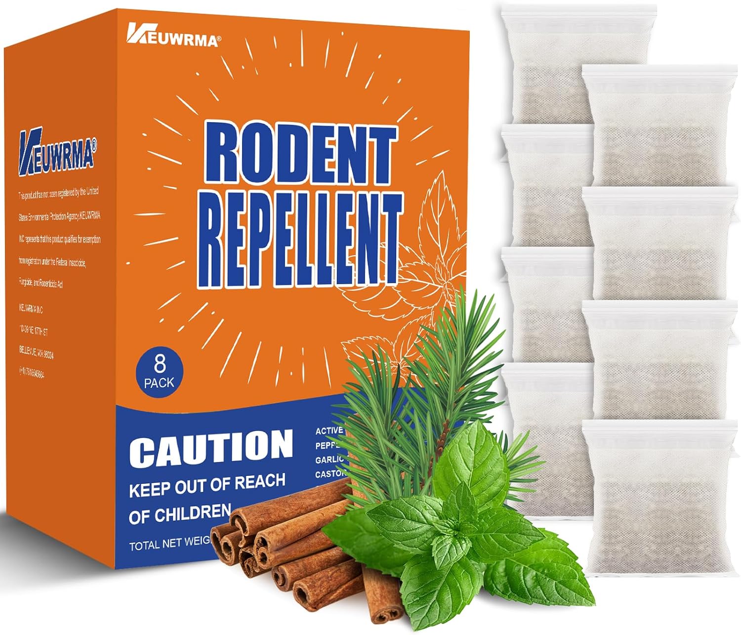 Peppermint Rodent Repellent for Cars