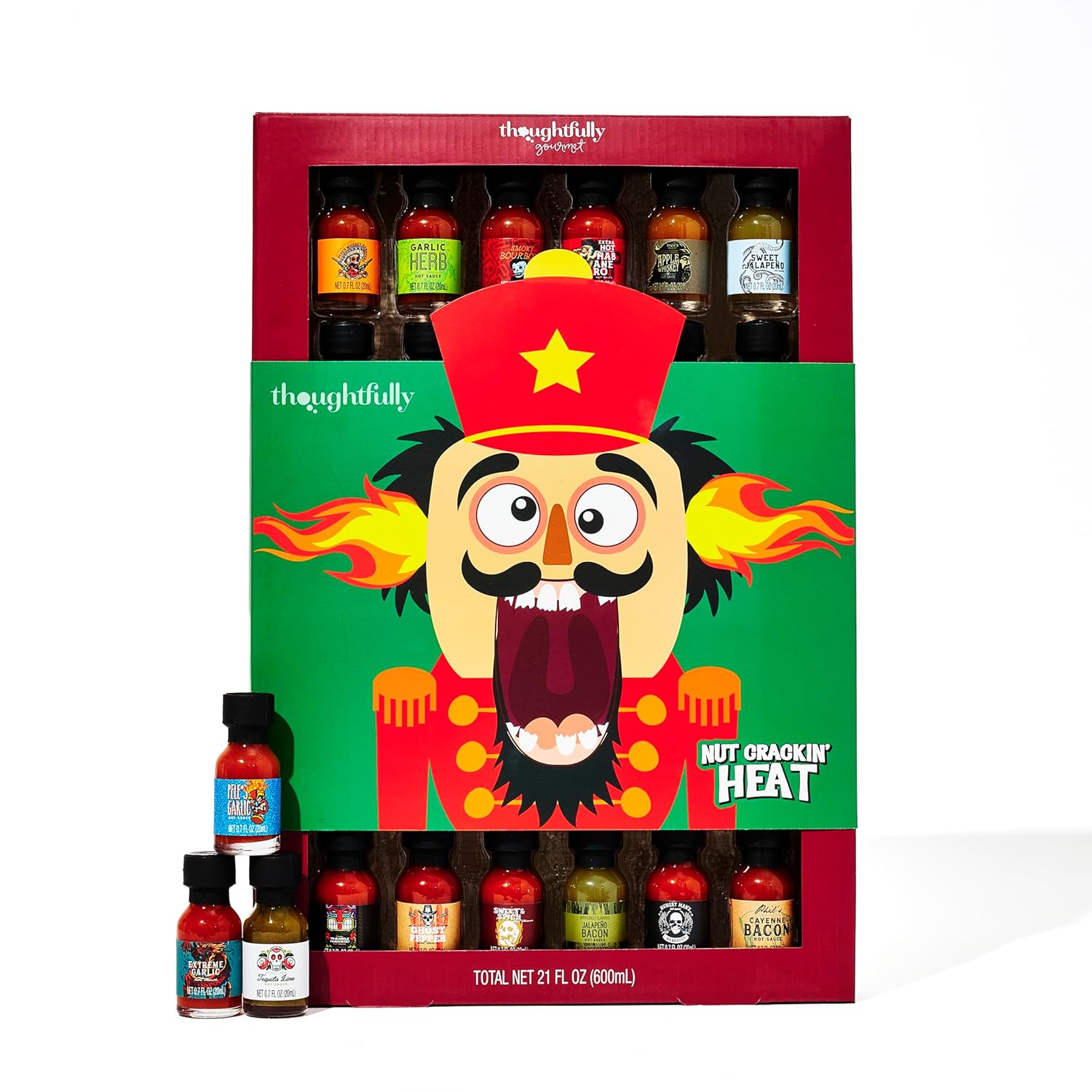 Gourmet Holiday Hot Sauce Sampler Gift Set with Unique Flavors