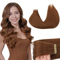 GOO GOO Tape in Hair Extensions Human Hair 20in 350 Copper - Seamless