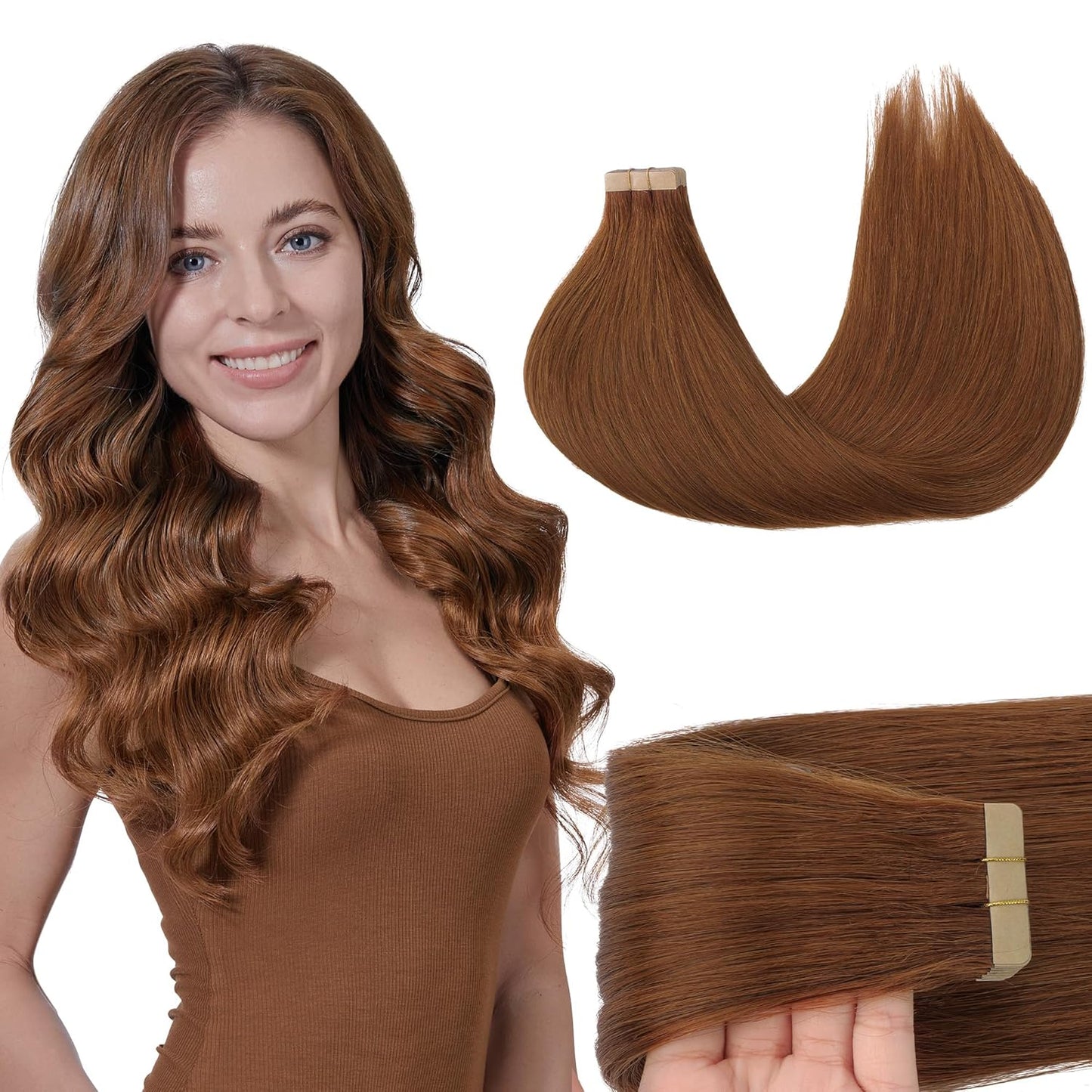 GOO GOO Tape in Hair Extensions Human Hair for Stunning Looks