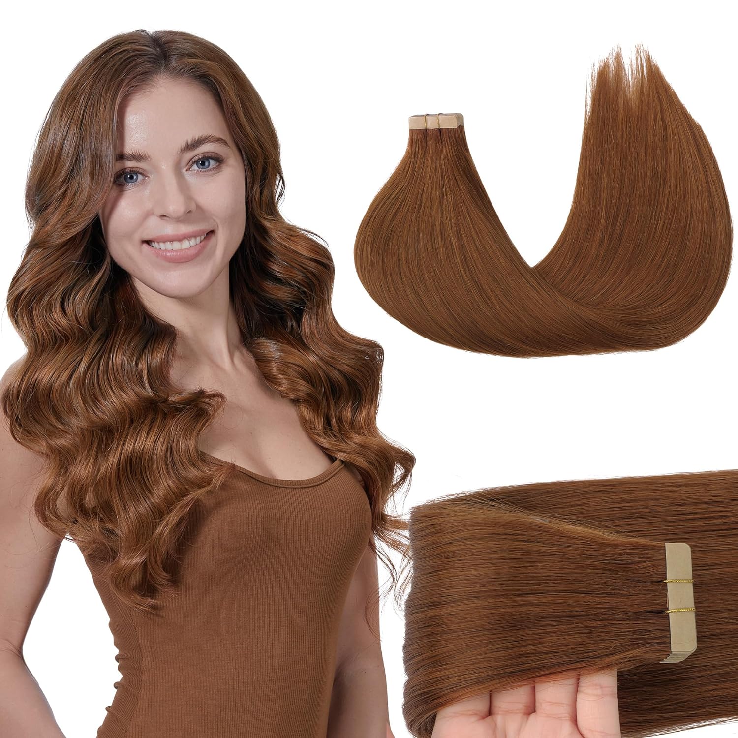 GOO GOO Tape in Hair Extensions Human Hair for Stunning Looks