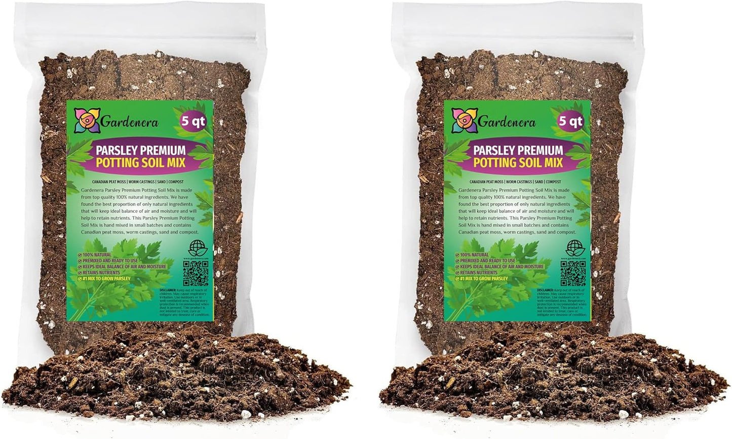 Gardenera Parsley Plant Potting Soil for Thriving Growth