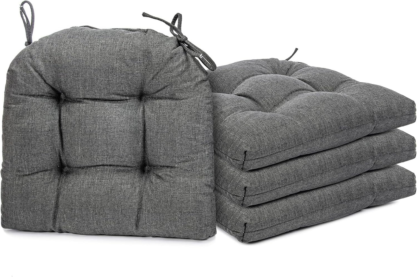 Soft and Comfortable Chair Cushions for Dining Chairs, 4 Pack