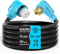 10 ft 50 Amp RV/Generator Cord NEMA 14-50P to SS2-50R - Durable 90Grip
