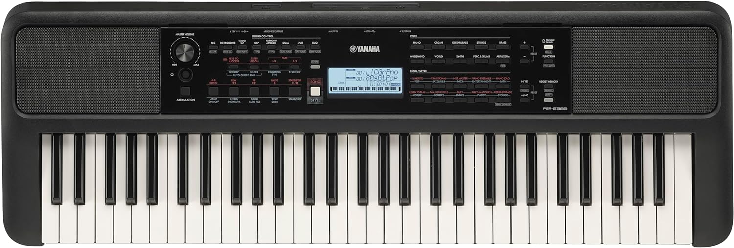 Yamaha 61 Touch Sensitive Keys Portable Keyboard for Beginners