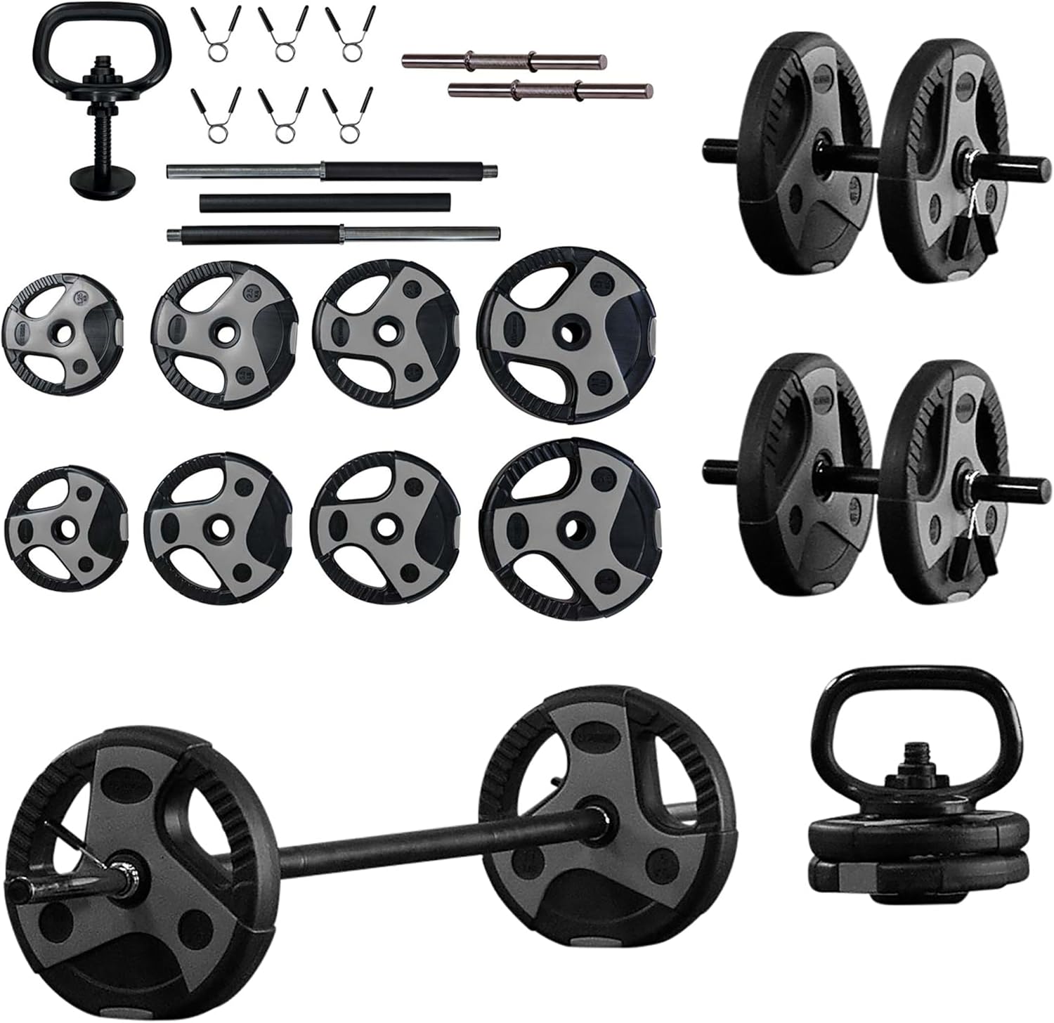 US Weight Adjustable Weight Set for Home Gym with Barbell Options