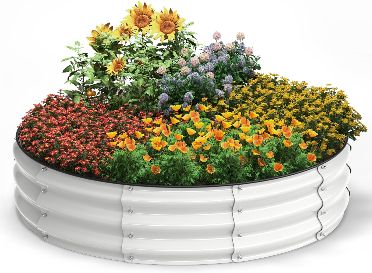 Galvanized Raised Garden Bed for Easy Gardening and Planting