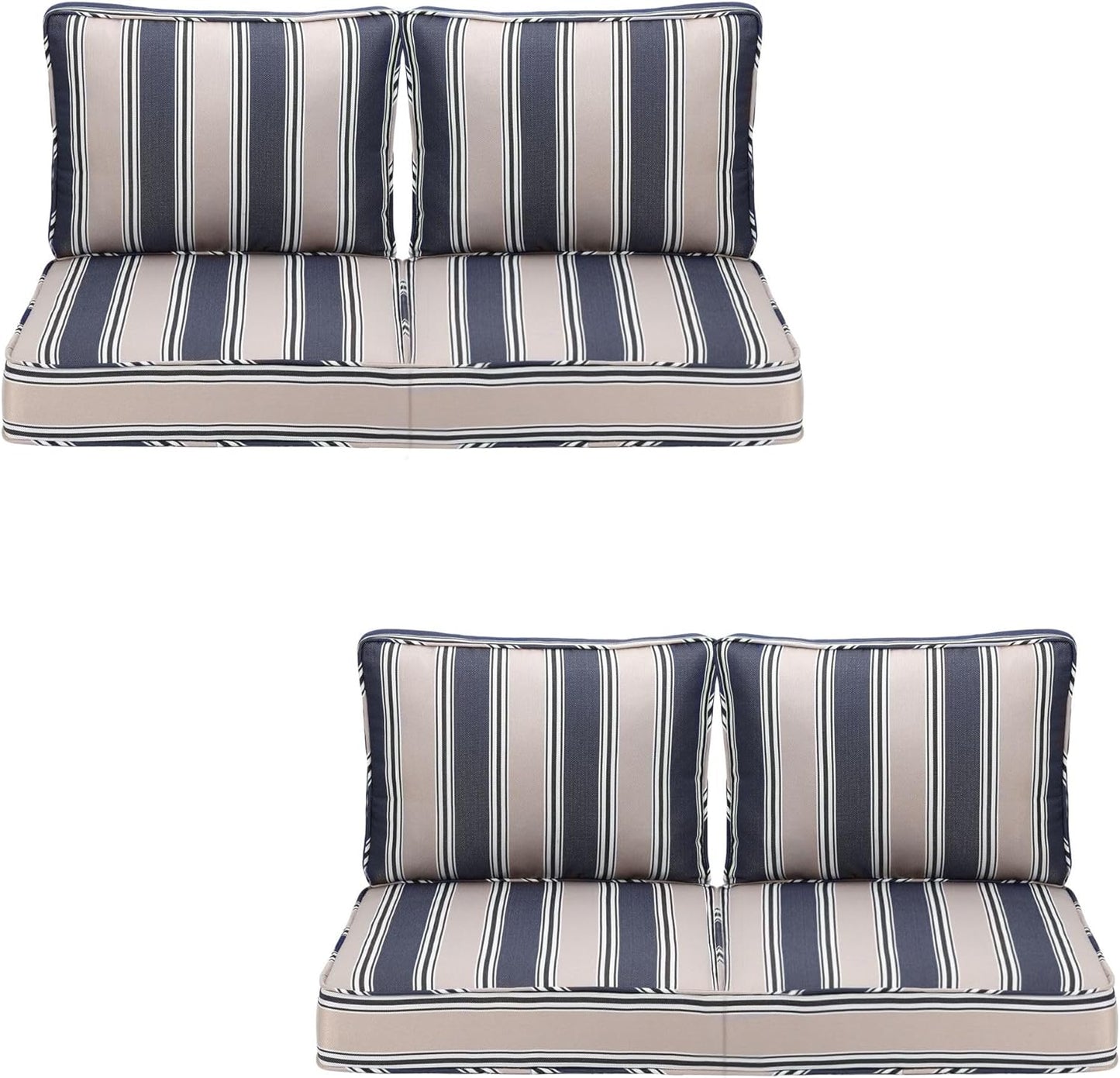 Outdoor Deep Seating Cushion Set for Comfortable Patio Relaxation