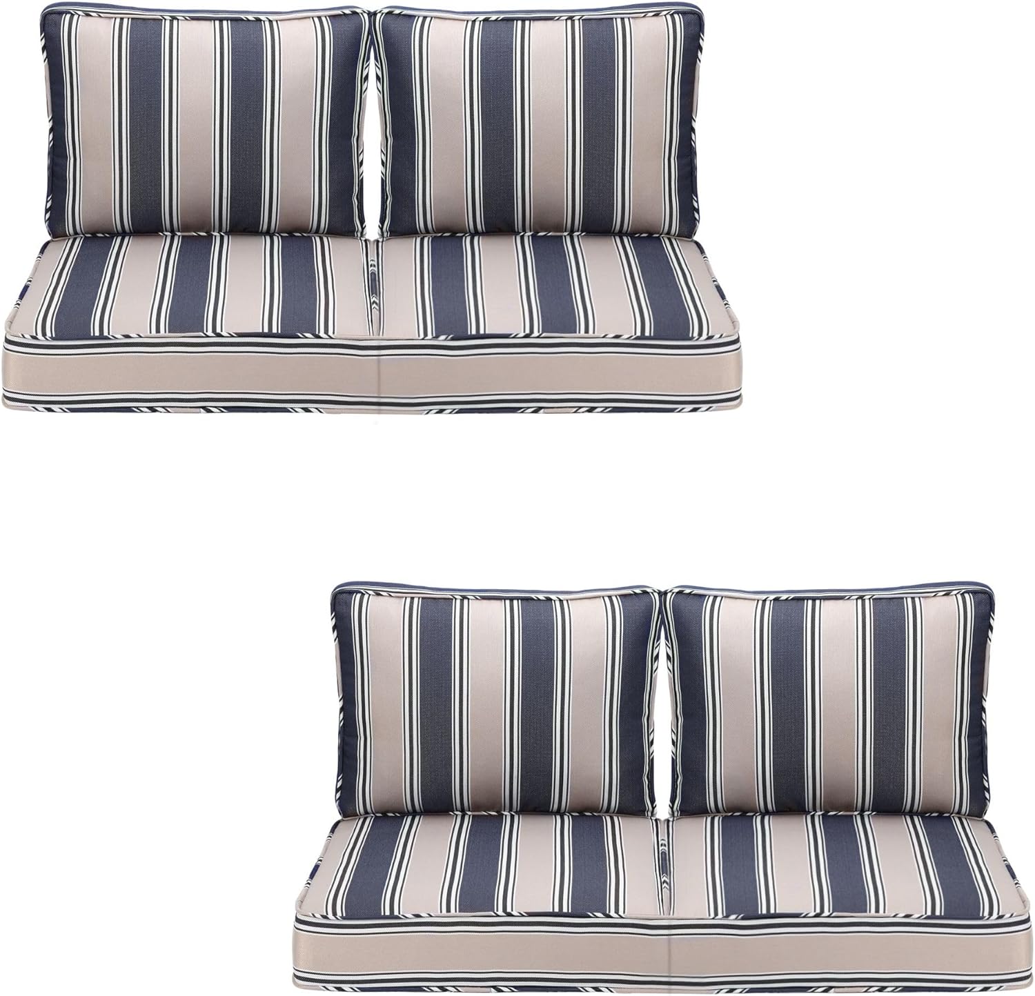 Outdoor Deep Seating Cushion Set for Comfortable Patio Relaxation