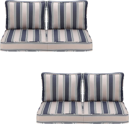 Outdoor Deep Seating Cushion Set for Comfortable Patio Relaxation