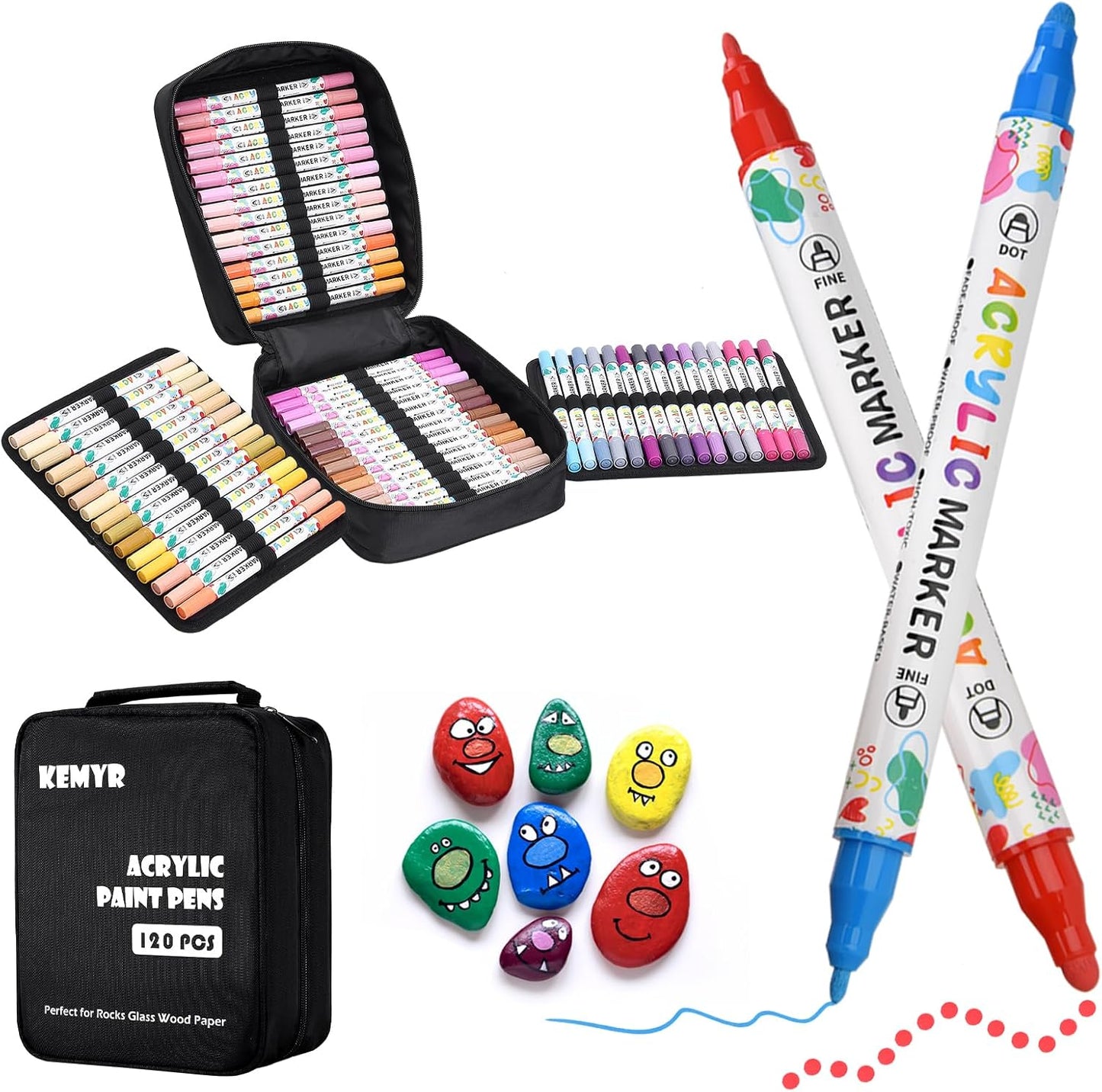 120 Colors Acrylic Paint Pens for All Your Creative Projects