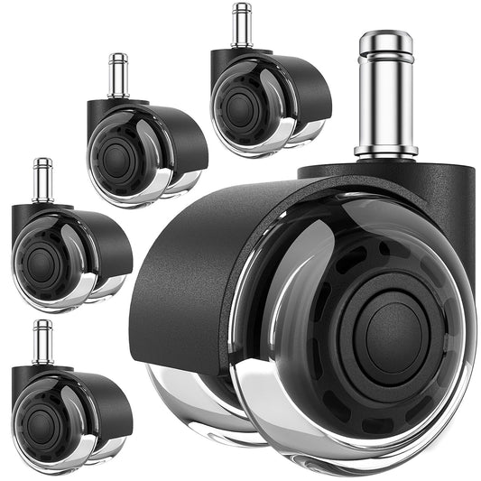 Silent & Smooth Rolling Desk Chair Wheels