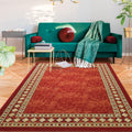 Antep Rugs Modern Bordered 5x7 Area Rug - Low Profile Indoor Rug